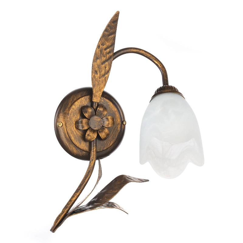ONLI APPLIQUE MURALE SONIA À 1 LAMPE, BRONZE