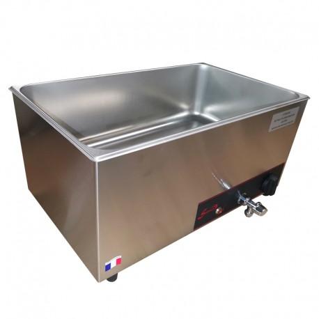 Bain-marie professionnel monophasé 535x319x260 mm capacité gn 1/1 avec vidange en largeur - RBM150_0