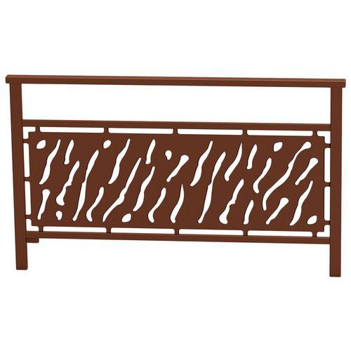 BARRIÈRE VENISE 1.50 M STRUCT TÔLE DÉCOUPÉE ZINC ASP CORTEN - PROCITY
