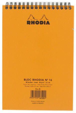 BLOC RHODIA RELIURE INTÉGRALE A5
