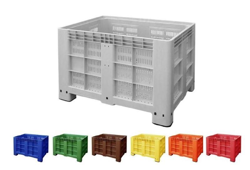 Caisse palette monobloc ajourée, 120 x 80 cm, hauteur 80 cm, 525 litres_0