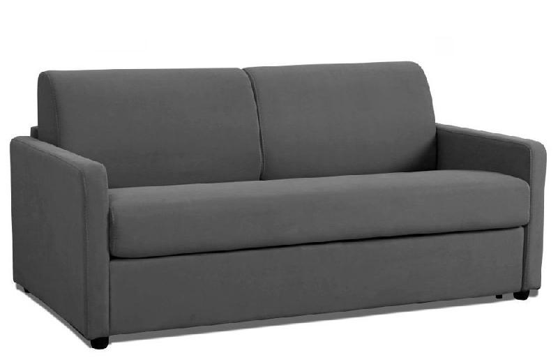 Canapé convertible express Day mono assise gris foncé - couchage 140x197cm avec matelas inclus_0