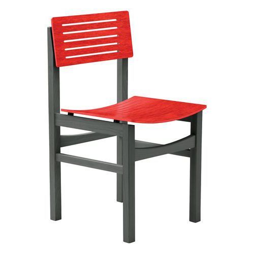 CHAISE EOLE 4 PIEDS - HÊTRE EPHEDRA - HÊTRE ANTHRACITE - SUNSET CREATION