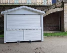 Chalet pliable 3 m - Bois ÉPICÉA sapin du Nord 21 mm - Modulable, mobile et empilable_0