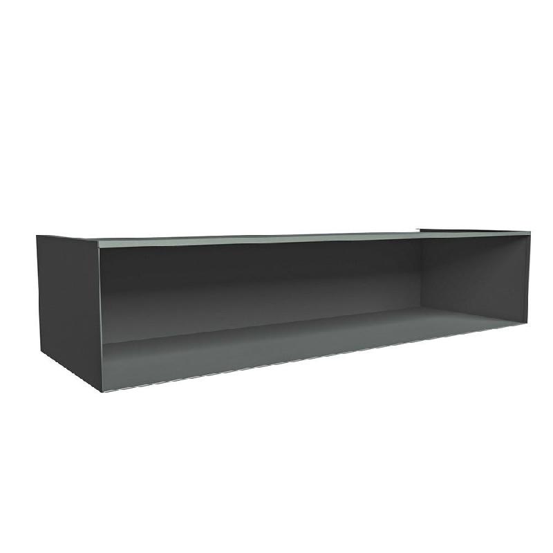 Coffre en tôle - L1196xP400xH255mm - gris anthracite_0