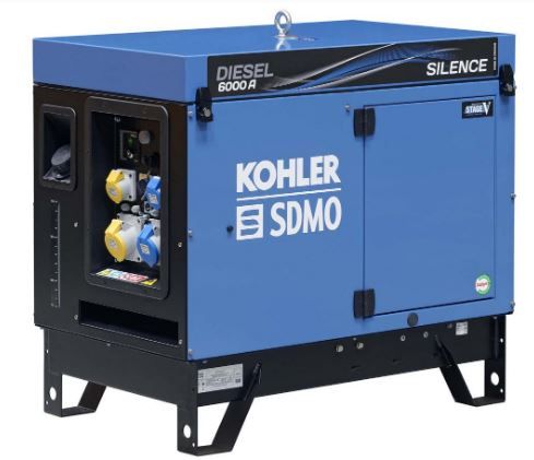 Groupe électrogène Diesel 6000 A Silence UK C5 - Kohler - Puissance max 4,90 kW - 50 Hz - 230V_0
