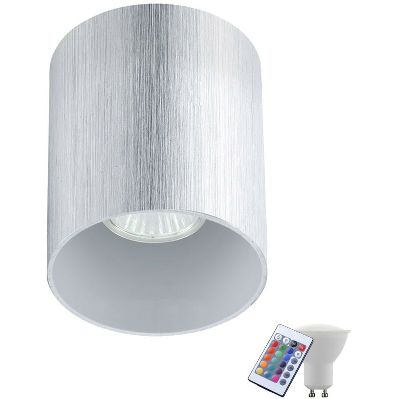 RGB DEL Construction projecteur variateur salon chambre Plafonnier Lampe Éclairage Télécommande