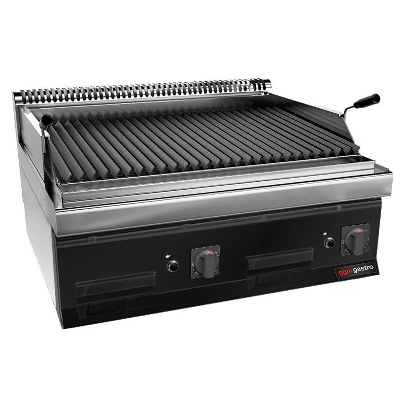 Grill à gaz en pierre de lave - 14 kW - Grille inclinable  - Mario 700 | GGM -GLK873C_0