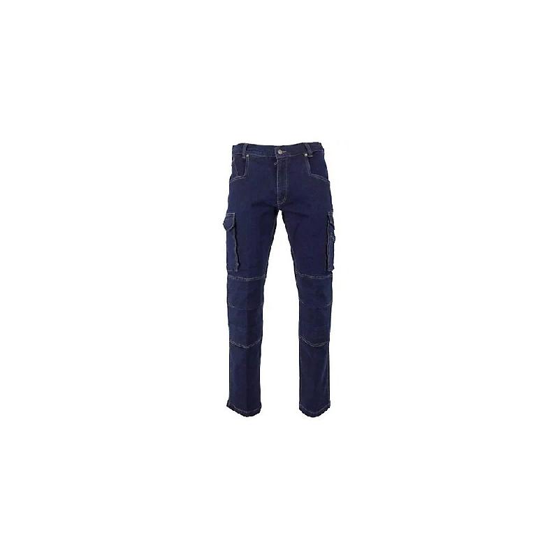Jean de travail Baril denim stretch bleu taille 42 LMA Lebeurre - 42 bleu textile 866980_0
