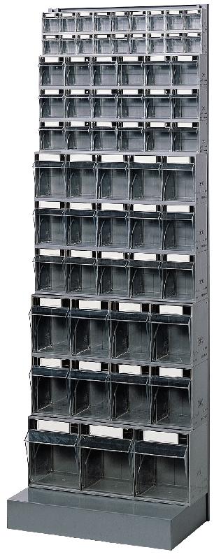 Kit bloc-tiroirs Practicbox - 62 tiroirs avec cadre support et base_0