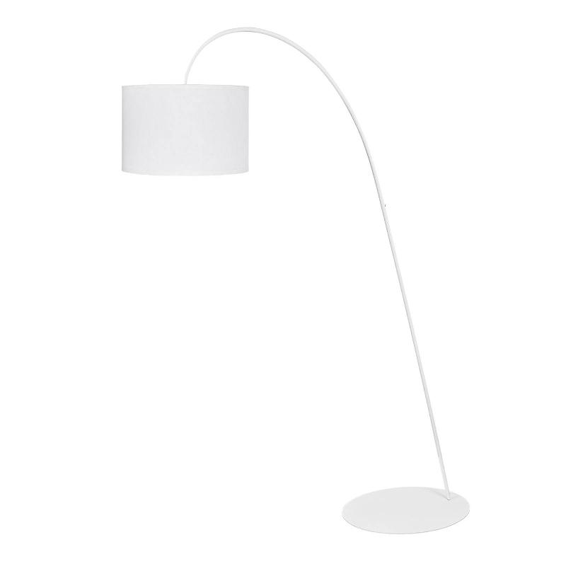 EULUNA LAMPADAIRE ARQUÉ ALICE AVEC ABAT-JOUR BLANC