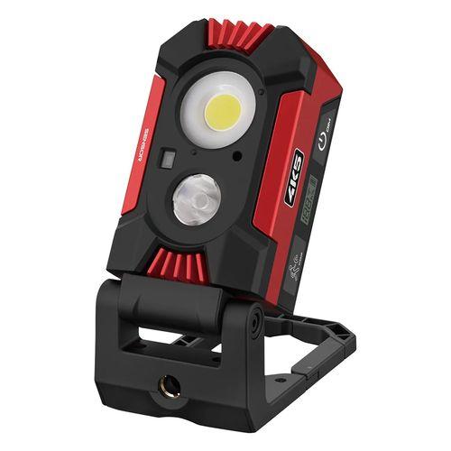 LAMPE/PROJECTEUR À LED - 1500 LUMENS - AIMANT INTÉGRÉ, SUPPORT/CROCHET ORIENTABLE 360 - 4K5HD1500