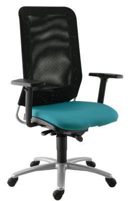 FAUTEUIL DE BUREAU DIAZ CONTACT SYNCHRONE PIÈTEMENT NOIR ASSISE COLORIS ROUGE - MANUTAN COLLECTIVITÉS