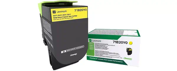 Lexmark 71B20Y0 Cartouche de toner 1 pièce(s) Original Jaune_0