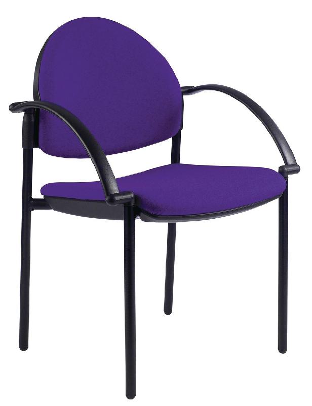 LOT 2 FAUTEUILS LOUISE DOSSIER ROND COLORIS VIOLET - MANUTAN COLLECTIVITÉS