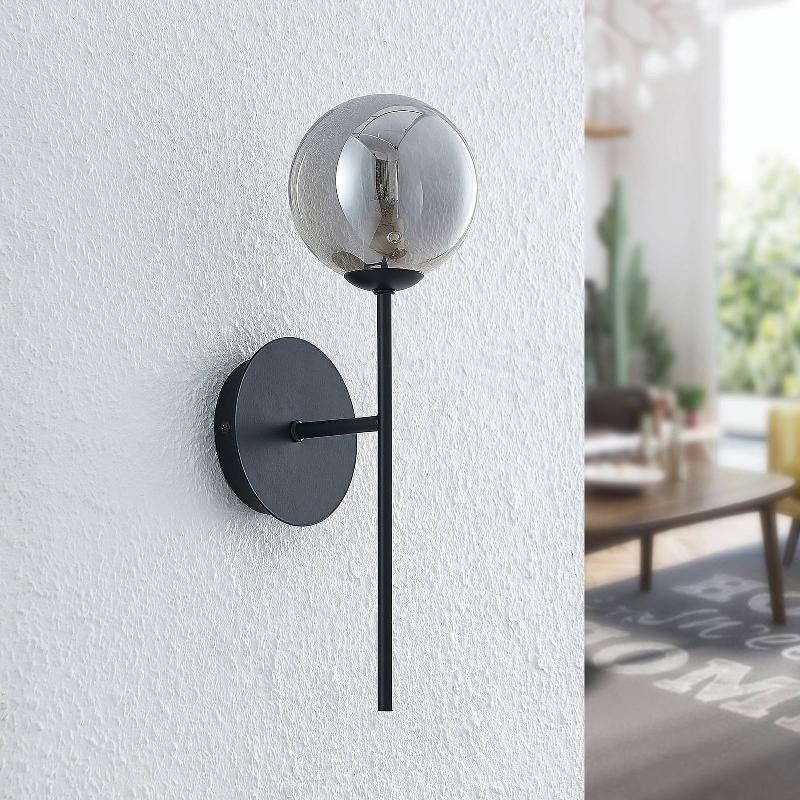 LUCANDE WYNONA APPLIQUE, 1 LAMPE NOIRE