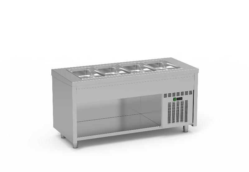 Meuble cuve réfrigérée SCFA-80 - 800x700x850 mm, sans réserve, capacité 2GN1/1-200, gaz R290_0