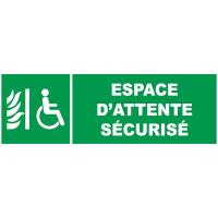 PANNEAU ESPACE D'ATTENTE SÉCURISÉ
