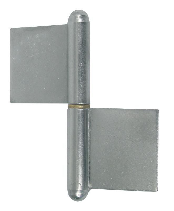 PAUMELLE DE GRILLE 80MM LAME AU CENTRE ACIER BRUT - JARDINIER MASSARD - J535150-1
