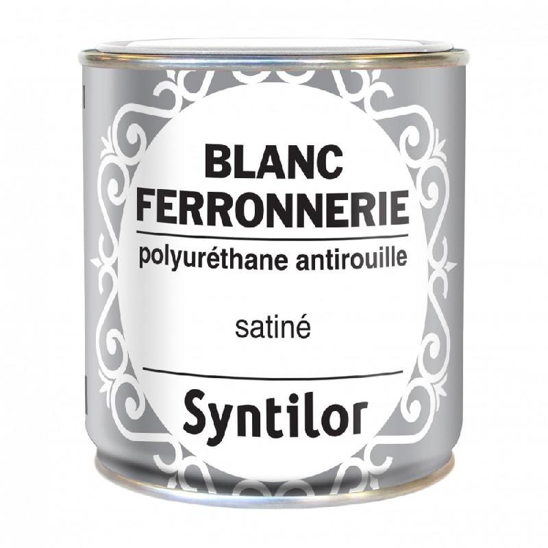 Peinture ferronnerie extérieur polyuréthane SYNTILOR - Blanc mat 0.375L - Direct sur rouille RAL 9016_0