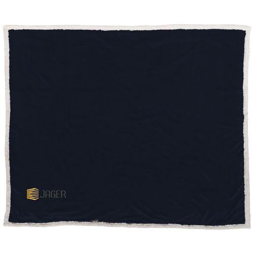 Plaid Lauren en polaire Sherpa - couverture douce et classique avec ruban et carte Field & Co._0