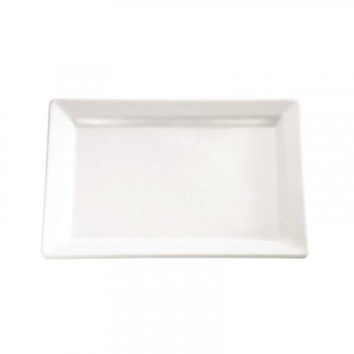 PLATEAU RECTANGULAIRE EN MÉLAMINE BLANC 300 X 210 MM APS