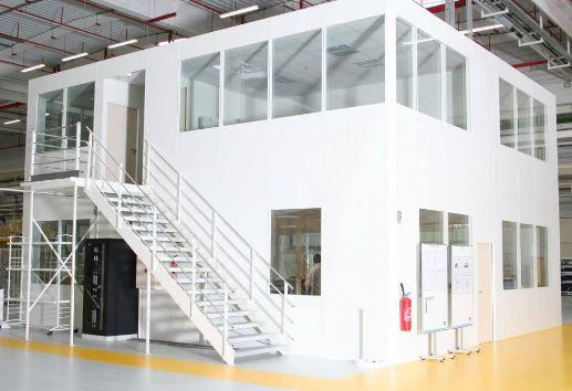 Plateforme avec cloisons pleines - amovible, modulaire et certifiée EN 1090_0