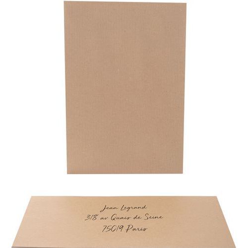 POCHETTE 176X250 90G KRAFT BLOND AUTO ADHÉSIVE