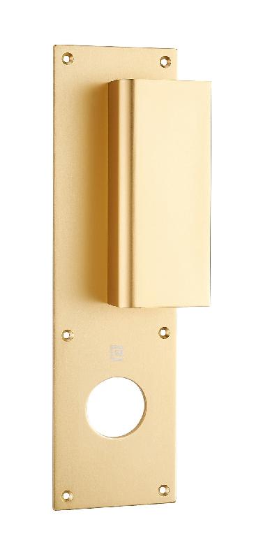 POIGNÉE PALIÈRE ALUMINIUM TYPE BASTILLE 70X250MM CHAMPAGNE TROU DE 36 - HERACLES - I-231102TR36