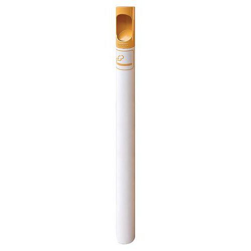 POTELET CIGARETTE FOURREAU PLAT GALVA BLC 5010/JAUNE 1034 - PROCITY
