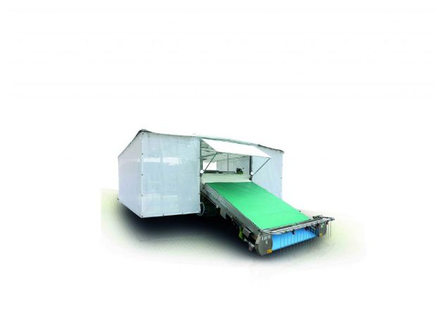 Récolteuse automotrice Slide Trax - Hortech SRL - 49 kW - idéale pour légumes en feuille - capacité 5 tonnes_0