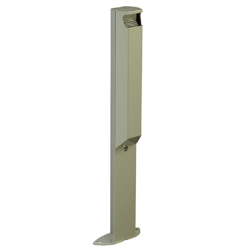 ROSSIGNOL CENDRIER 3L /PIED ARKEA AVEC SERRURE - GRIS CIMENT