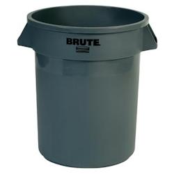 Rubbermaid Collecteur de déchets BRUTE® avec conduits d’aération de 76L - Gris - FG262000GRAY_0