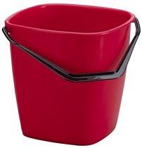 SEAU DE MÉNAGE BUCKET, 9,5 LITRES, ROUGE - LOT DE 3