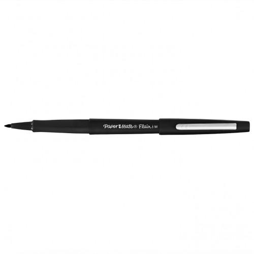STYLO FEUTRE - POINTE MOYENNE - NOIR - PAR 12 - PAPER MATE® FLAIR PAPER MATE