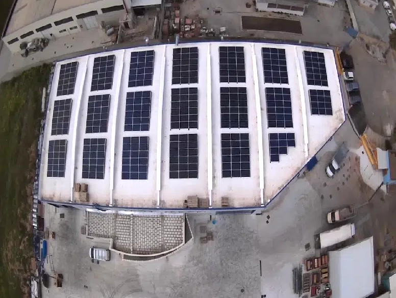 Support photovoltaïque Voile en béton auto-lesté - Pose au sol ou sur toit plat - Sun Ballast inclinaison 5°_0