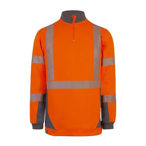 SWEAT DARWIN ORANGE/GRIS XL - T2S