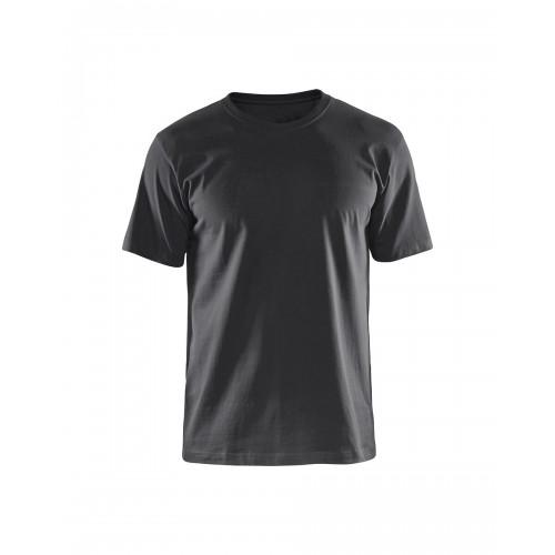 T-SHIRT DE TRAVAIL RESPIRANT 100% COTON UNI 3525 - GRIS MOYEN - XL BLAKLADER
