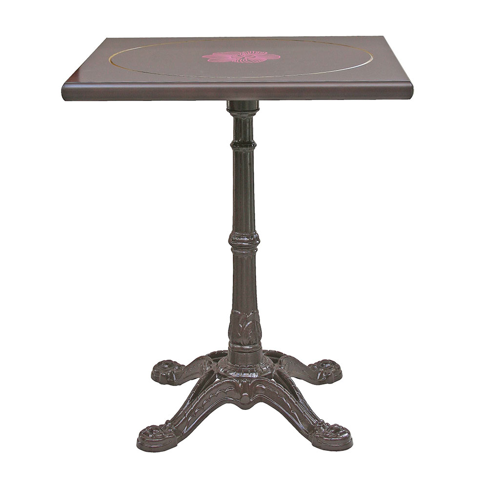 Table de restaurant - piétement bistrot 1104 - plateau 60x60 à 70x70 ou Ø70 à Ø80_0