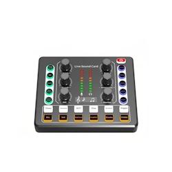 Table De Mixage Bluetooth Pour Enregistrement Et Chant En Direct Noir Or YONIS - noir 3615616947020_0