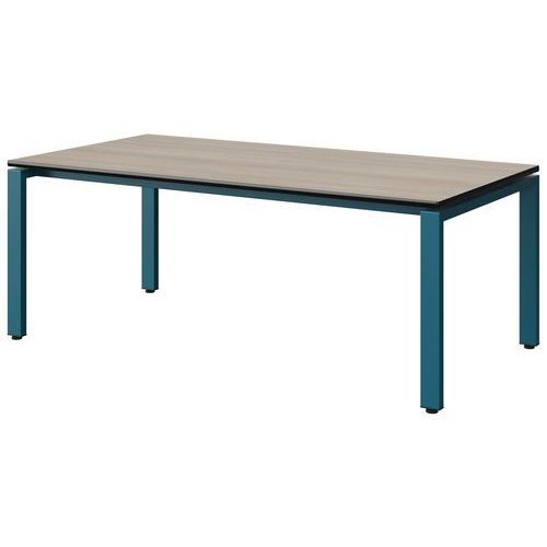 TABLE MALIBU 160X80 T3 SOUDÉ ST ANTIB ACACIA/NOIR BLEU 5025
