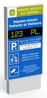 Totems lumineux dynamiques sur mesure pour signalisation des parcs en ouvrage / en enclos_0