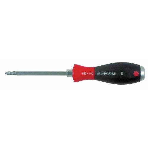 TOURNEVIS CRUCIFORME, MANCHE BI-MATIÈRE, ÉCROU + LAME SIX PANS TRAVERSANTE, EMPREINTE PHILLIPS -03238 WIHA