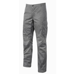 U-Power - Pantalon de travail gris clair Stretch et Slim OCEAN Gris Clair Taille 2XL - XXL gris 8033546344347_0