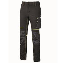 U-Power - Pantalon de travail Slim Fit noir ATOM Noir Taille L - L noir 8033546418352_0