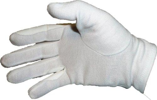 Gants d'équitation en coton respirant blanc - PAPSTAR - Taille XL - Lot de 12_0