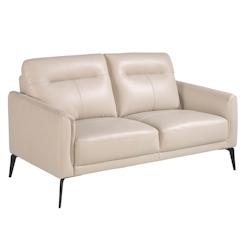 AC ANGEL CERDA Angel Cerdá Canapé 2 places en cuir gris taupe 6137C 152 x 88 x 87 - gris fourrure 8435631021049_0
