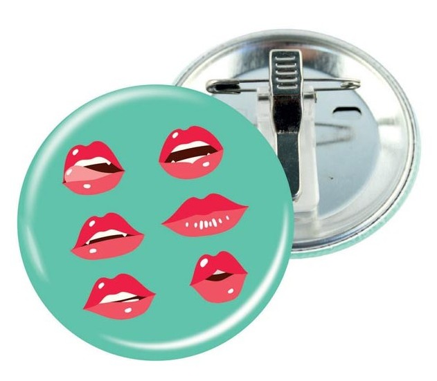 Badge personnalisé 88 mm - attache pince crocodile avec épingle_0