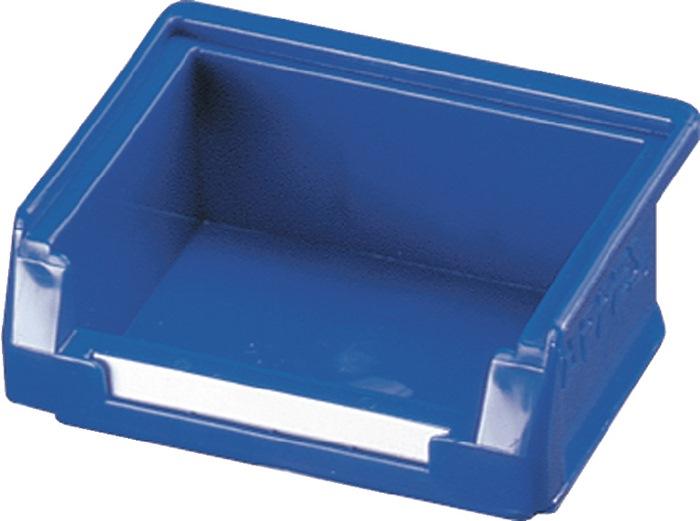Boîte de rangement à ouverture frontale L85xl105xH45 mm - PE bleu - Résistante aux chocs et températures extrêmes - RASTERPLAN_0