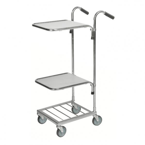 Chariot desserte - 2 tablettes et paniers - capacité 35 kg - marque Kongamek_0